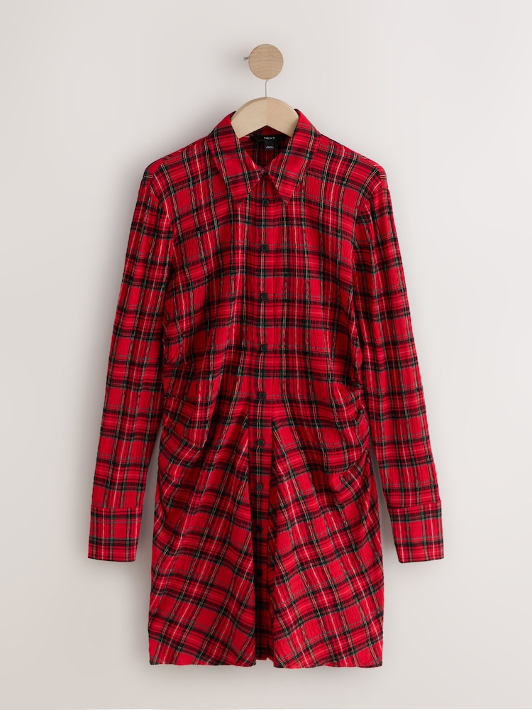 Plaid Mini Dress With Red Black Checkered Dress Plaid Twist Front Dress  Maurices