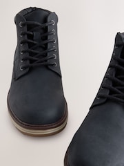Black Leather Sports Boots - Image 4 of 6