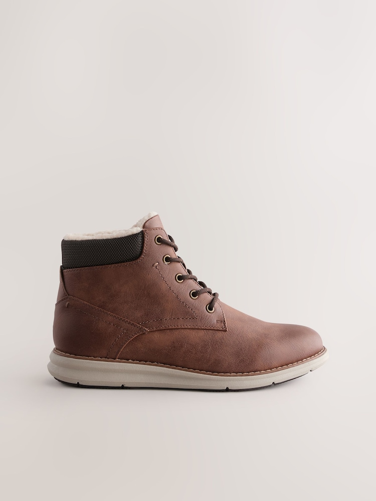 Tan Brown Low Casual Sport Boots - Image 2 of 5