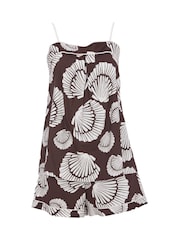 Bruin - Fable and Eve pyjamaset met bandjes cami en short - Image 4 of 4