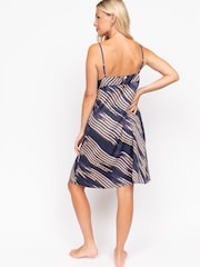 Fable and Eve Blue Strappy Short Nightdress - Image 2 of 3