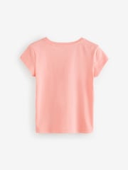 Gap Pink Cowgirl Boot Short Sleeve Crew Neck Graphic T-Shirt (4-13yrs) - Image 2 of 4