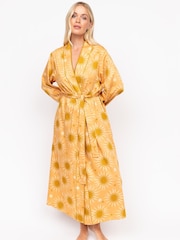 Fable and Eve Yellow Long Sleeve Dressing Gown - Image 1 of 3