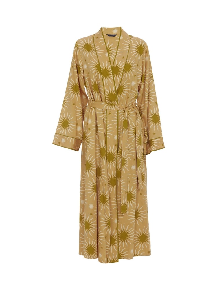 Fable and Eve Yellow Long Sleeve Dressing Gown - Image 3 of 3
