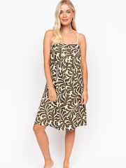 Fable and Eve Green Strappy Short Nightdress - Image 2 of 4