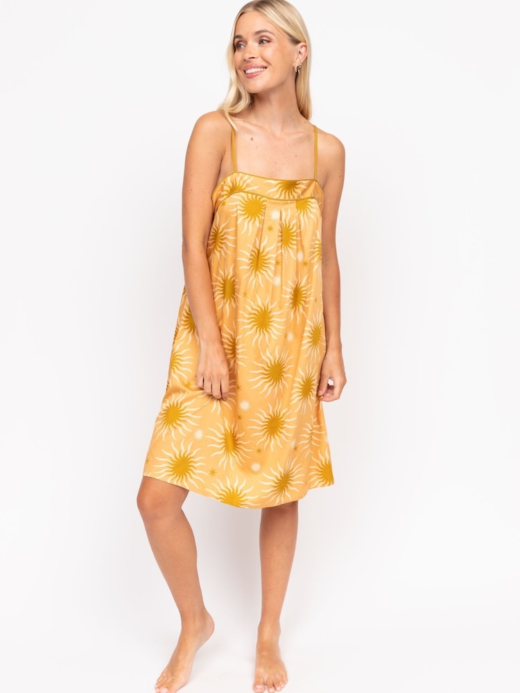 Fable and Eve Yellow Strappy Short Nightdress - Image 2 of 4