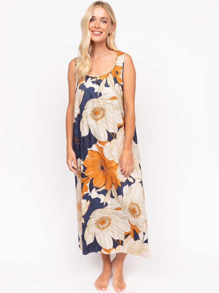 Fable and Eve Blue Long Nightdress - Image 2 of 4