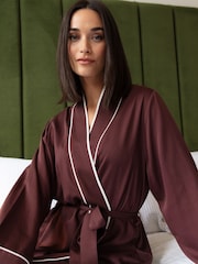 Fable and Eve Brown Long Sleeve Dressing Gown - Image 1 of 4