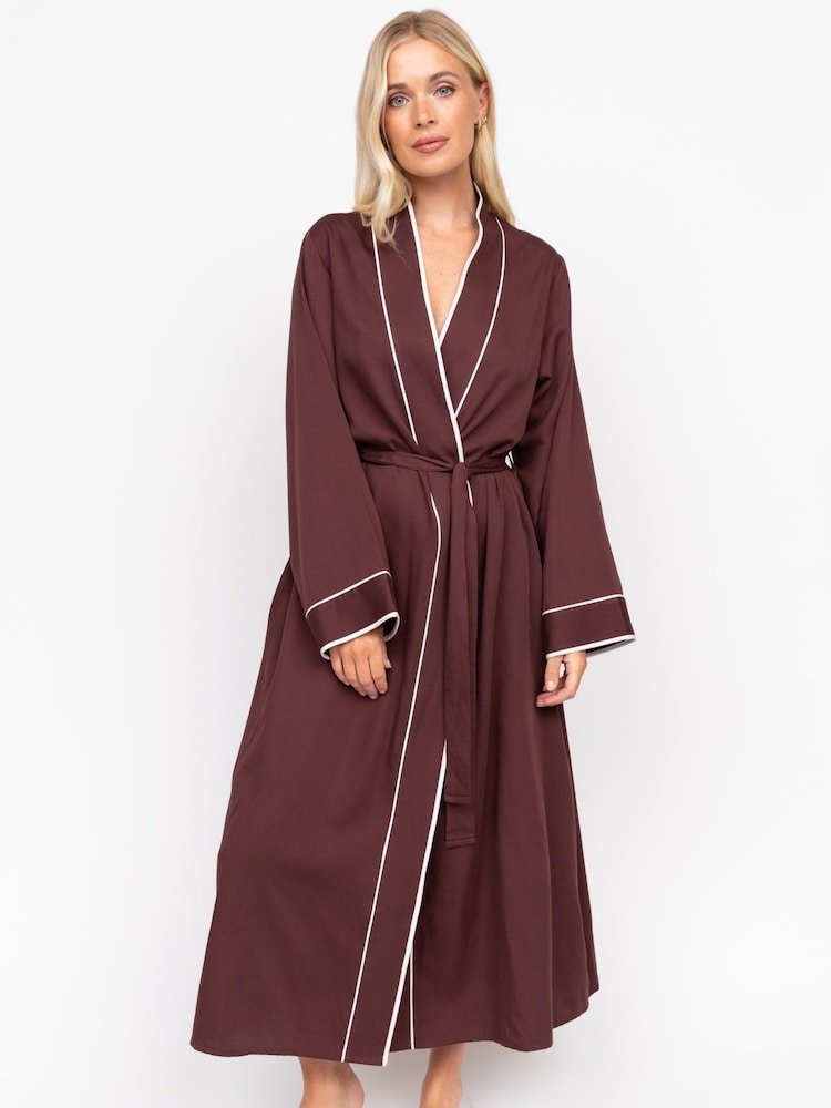 Fable and Eve Brown Long Sleeve Dressing Gown - Image 2 of 4