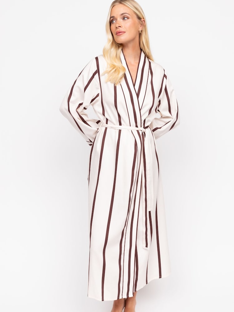 Fable and Eve Brown Long Sleeve Dressing Gown - Image 1 of 4