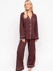 Bruin - Fable and Eve Wide Leg Long Sleeve Pyjama Set - Image 2 of 4