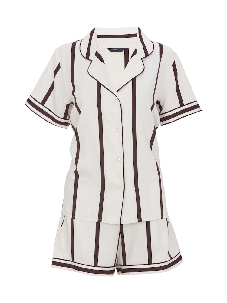 Fable and Eve Short Sleeve Pyjama Shorts Set - صورة 4 من 4