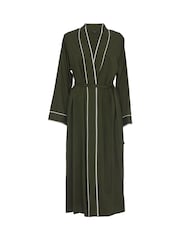Fable and Eve Green Ground Long Sleeve Dressing Gown - Image 4 of 4