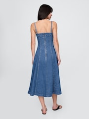Gap Blue Denim Midi Dress - Image 2 of 5