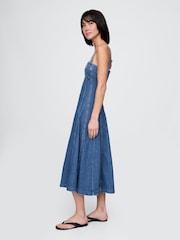 Gap Blue Denim Midi Dress - Image 3 of 5