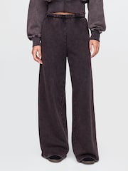 Negro lavado - Pantalones de chándal baggy de pernera ancha suaves vintage de Gap - Imagen 1 de 5