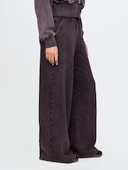 Negro lavado - Pantalones de chándal baggy de pernera ancha suaves vintage de Gap - Imagen 3 de 5