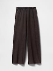 Negro lavado - Pantalones de chándal baggy de pernera ancha suaves vintage de Gap - Imagen 5 de 5