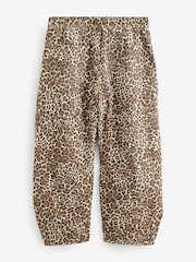 Gap Brown Leopard Print Easy High Waisted Horseshoe Jeans - Image 2 of 4