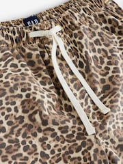 Gap Brown Leopard Print Easy High Waisted Horseshoe Jeans - Image 3 of 4