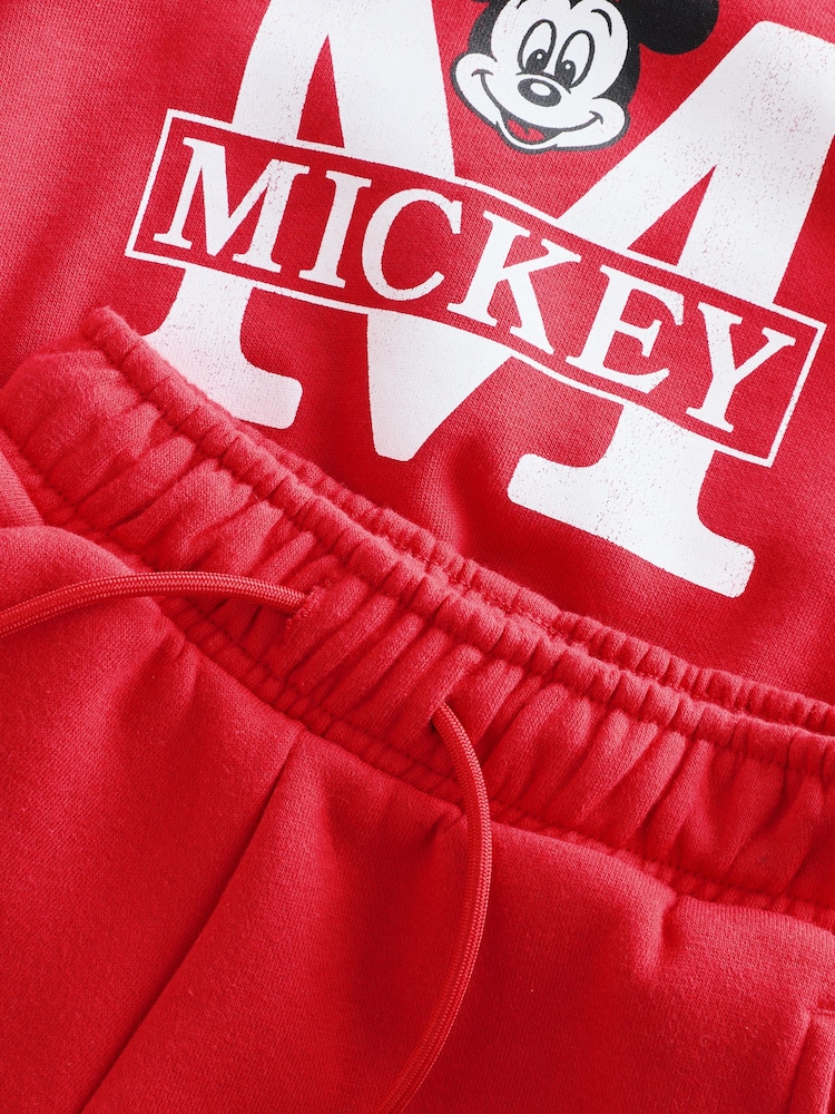 Gap Red Mickey Mouse Disney Vintage Soft Jumper and Shorts Set (6mths-5yrs) - Image 5 of 5