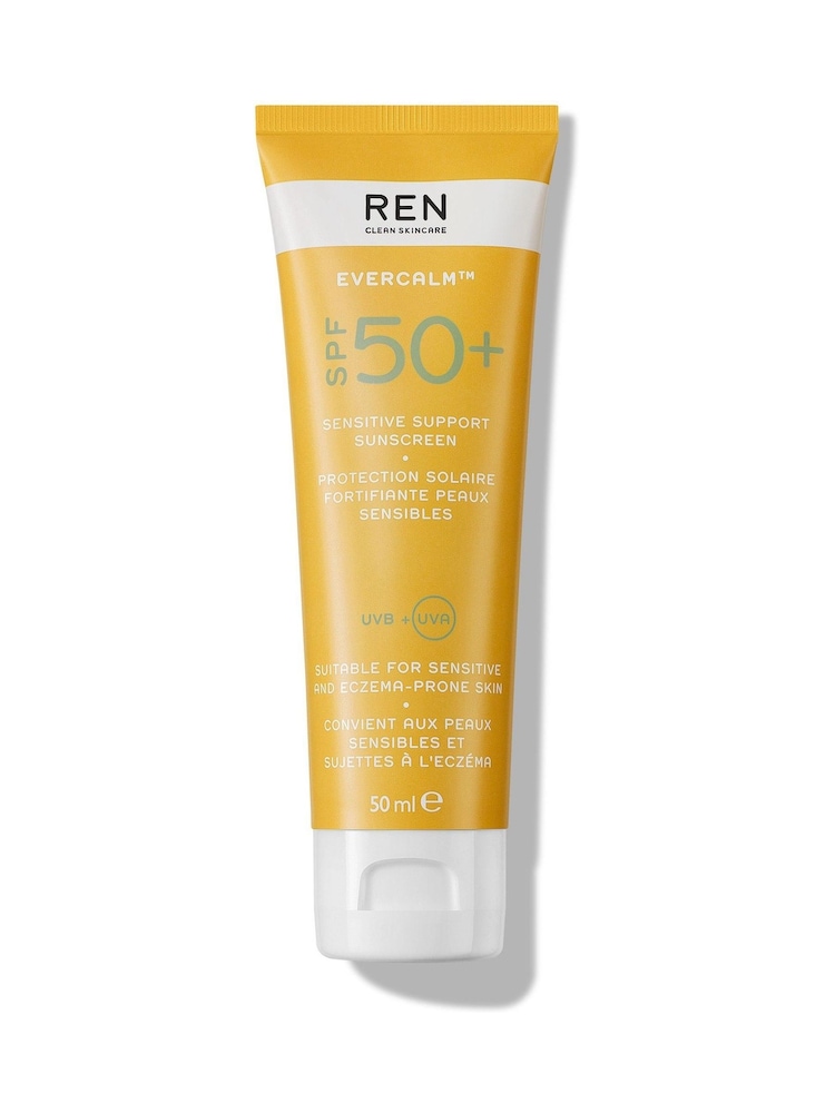 REN Clean Skincare Evercalm Sensitive Support Advanced Sun Cream SPF50 50ml - Image 1 of 5