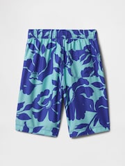 Gap Blue 8" Recycled Swim Trunks (4-13yrs) - Image 2 of 3