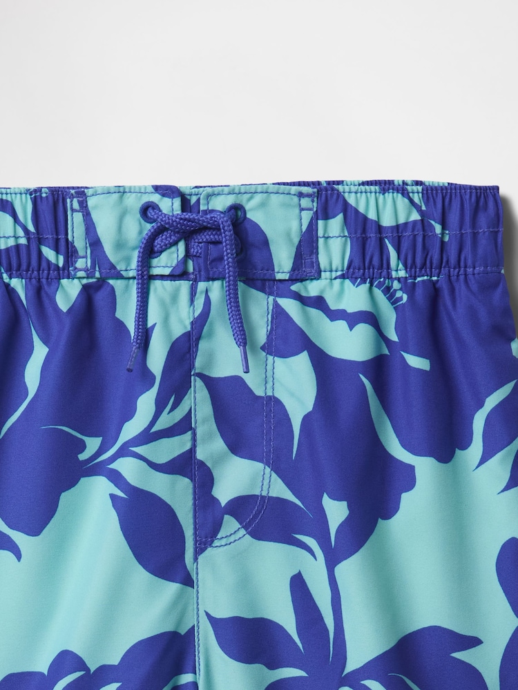 Gap Blue 8" Recycled Swim Trunks (4-13yrs) - Image 3 of 3