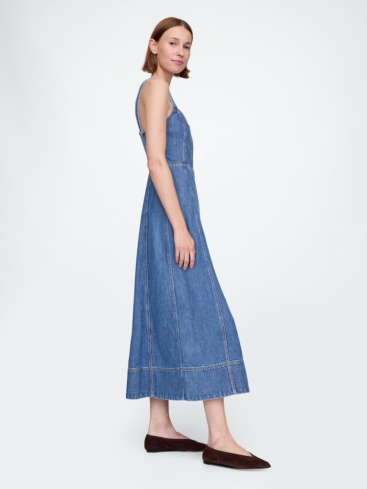 ultrasoft denim maxi dress UltraSoft Denim Maxi Shirtdress