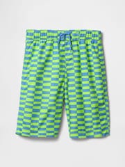 Gap Green 8" Recycled Swim Trunks (4-13yrs) - Image 1 of 3