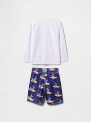 Gap White Stitch Disney Rash Guard Swim Two Piece (6mths-5yrs) - Image 2 of 2