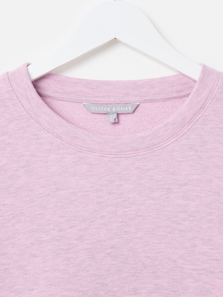 Oliver Bonas Purple Marl Sweatshirt - Image 6 of 8