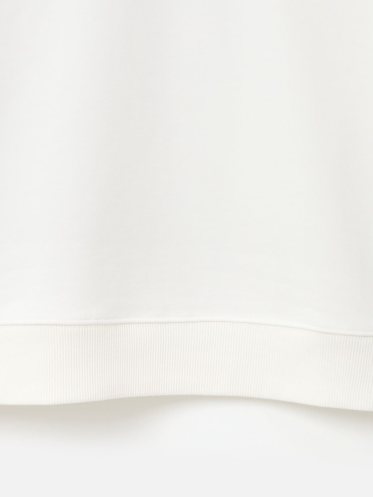 Oliver Bonas Cream 100% Cotton Cat Graphic Sweatshirt - Image 8 of 8 Oliver Bonas Cream 100% Cotton Cat Graphic Sweatshirt - Image 8 of 8