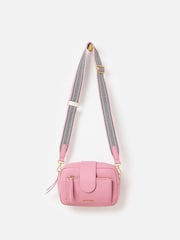 Oliver Bonas Pink Charlee Dusty Crossbody Bag - Image 2 of 7