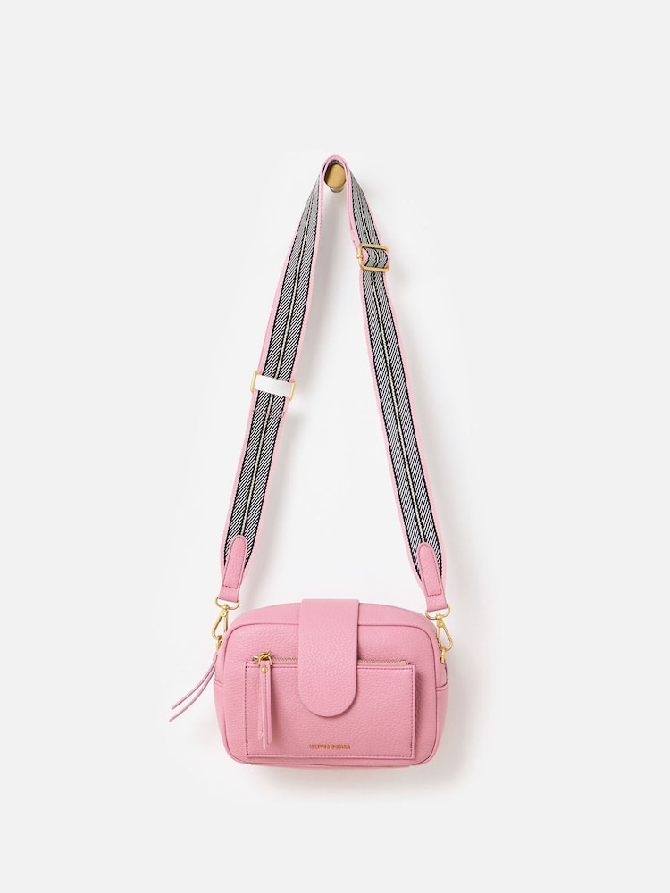 Oliver Bonas Pink Charlee Dusty Crossbody Bag - Image 2 of 7