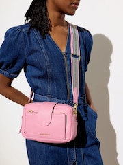 Oliver Bonas Pink Charlee Dusty Crossbody Bag - Image 7 of 7