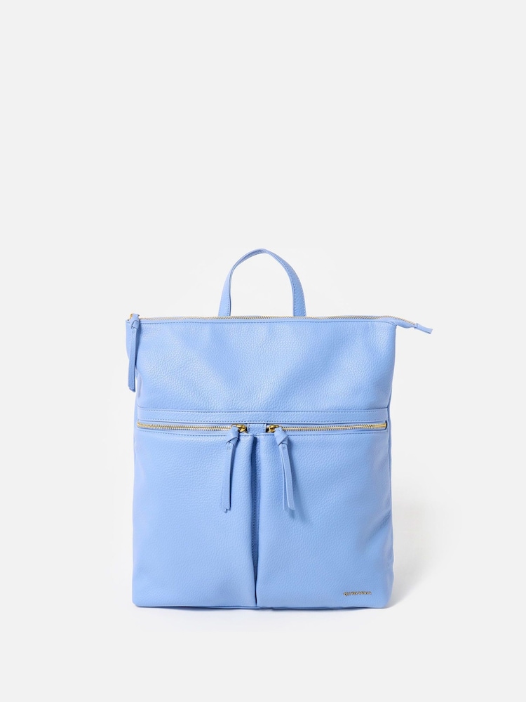 Oliver Bonas Blue Anie Cornflower Backpack - Image 1 of 7
