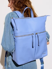 Oliver Bonas Blue Anie Cornflower Backpack - Image 7 of 7