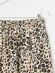 Oliver Bonas Animal Print Tie Waist 100% Cotton Midi Skirt - Imagen 8 de 9