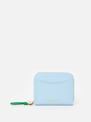 Oliver Bonas Blue Lola Light Zip Around Purse - Image 1 of 5