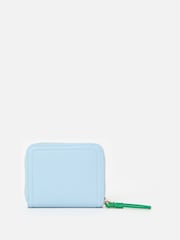 Oliver Bonas Blue Lola Light Zip Around Purse - Image 3 of 5