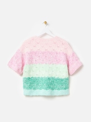 Oliver Bonas Pink Ombre Knitted Shell Top - Image 5 of 8