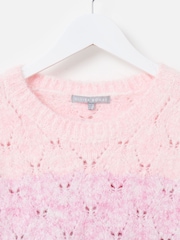 Oliver Bonas Pink Ombre Knitted Shell Top - Image 6 of 8