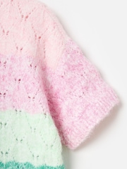 Oliver Bonas Pink Ombre Knitted Shell Top - Image 7 of 8
