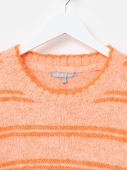 Oliver Bonas Orange Striped Knitted Jumper - Image 6 of 8