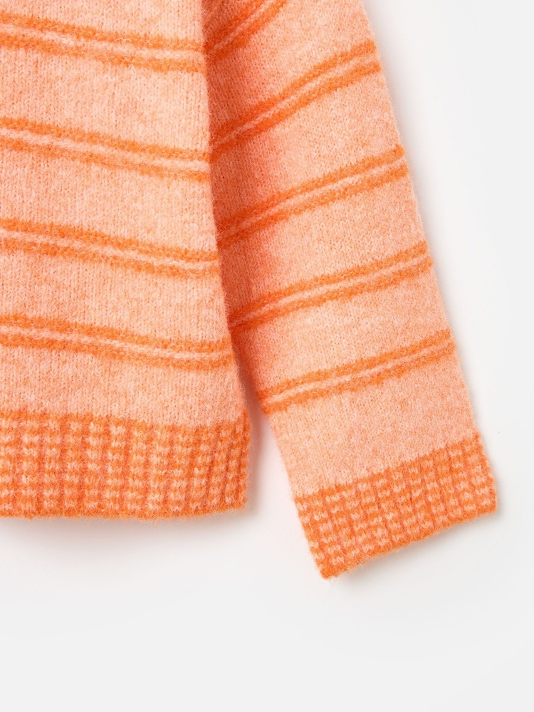 Oliver Bonas Orange Striped Knitted Jumper - Image 8 of 8