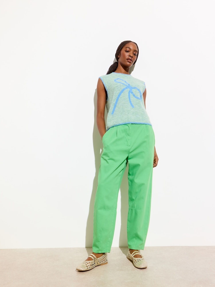 Oliver Bonas Green Bow Knitted Vest - Image 2 of 8 Oliver Bonas Green Bow Knitted Vest - Image 2 of 8