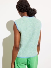 Oliver Bonas Green Bow Knitted Vest - Image 3 of 8