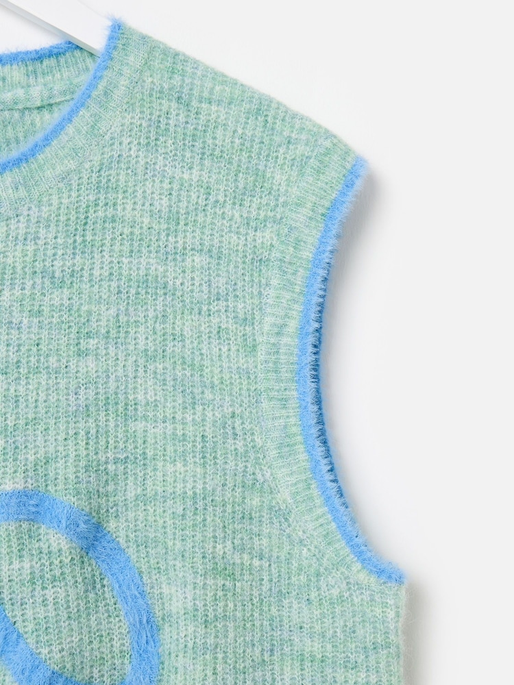 Oliver Bonas Green Bow Knitted Vest - Image 8 of 8 Oliver Bonas Green Bow Knitted Vest - Image 8 of 8