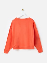 Oliver Bonas Crochet Drop Shoulder 100% Cotton Sweatshirt - صورة 5 من 8